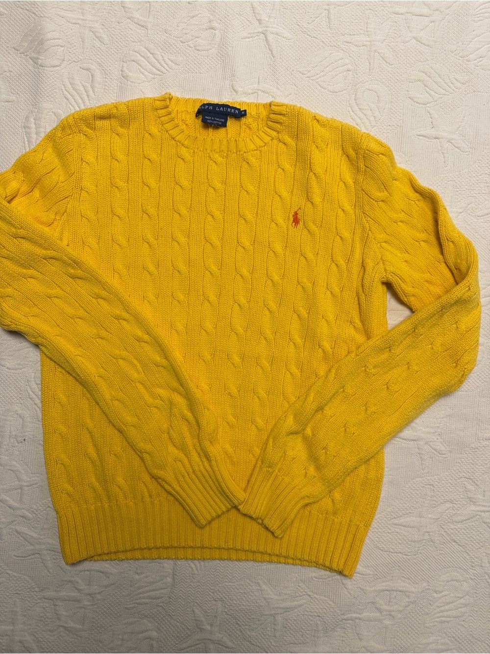 2 Vintage Ralph Lauren Cotton Sweaters M - Picture 2 of 16